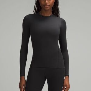 Lululemon Wundermost Ultra-Soft Nulu Long-Sleeve Shirt Black